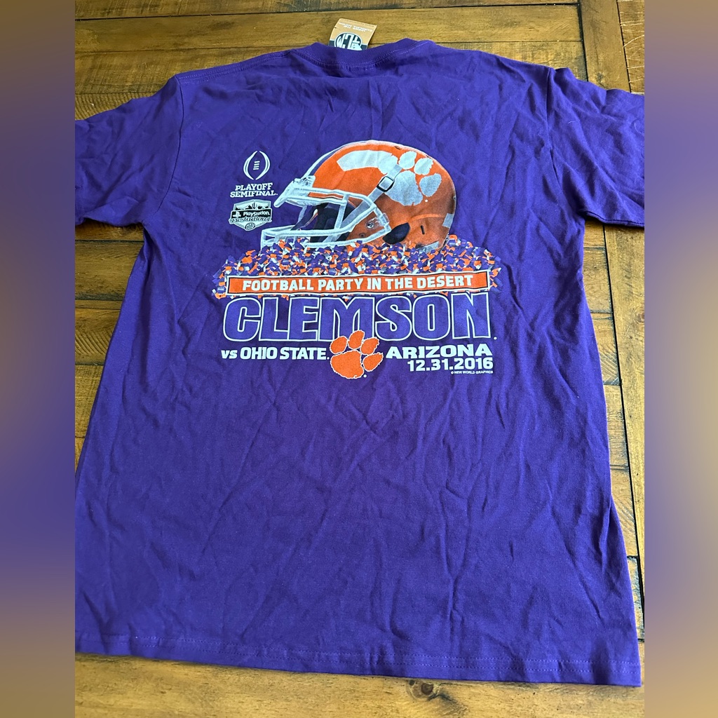 Playstation Fiesta Bowl 2016 Shirt Sz Med Ohio State Clemson Ncaa Football
